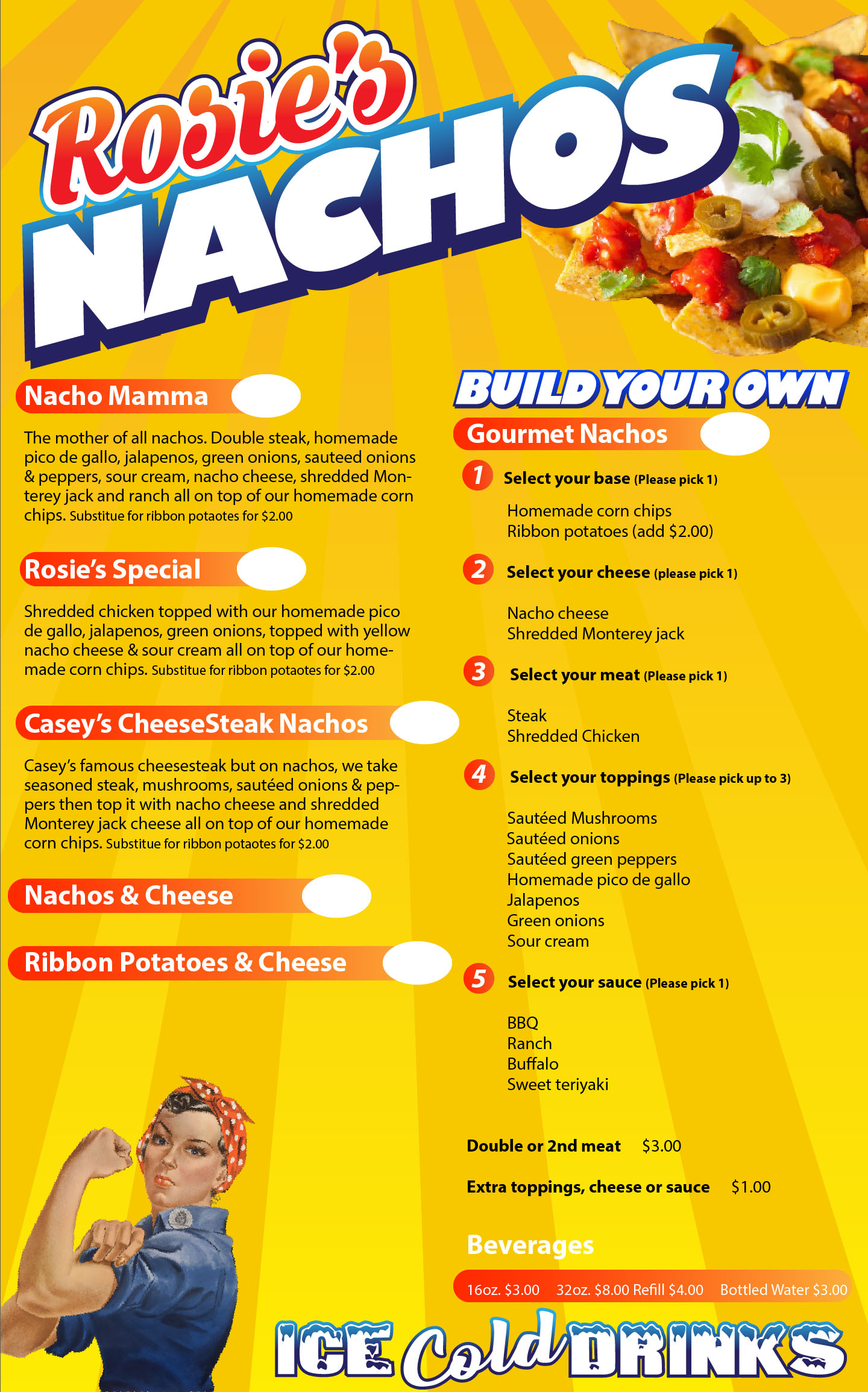 Rosies Nachos - Menu